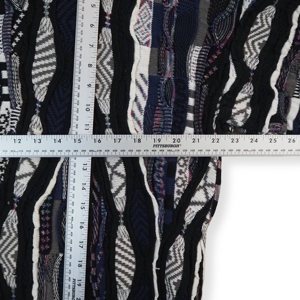 Vintage‎ 3D Textured Coogi Style Cosby Sweater Men's L Multicolor - Picture 6 of 9
